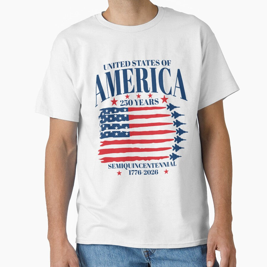United States Of America 250 Years Semiquincentennial 1776 2026 USA Flag by barrycantre11