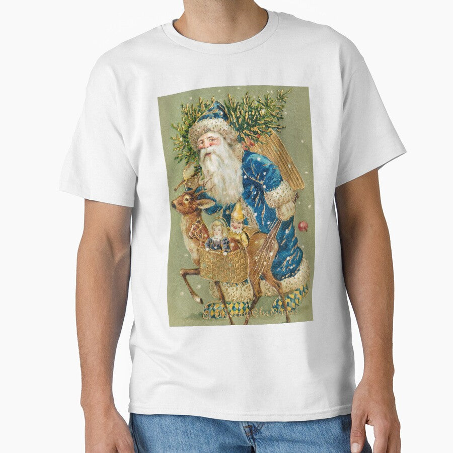Vintage A Merry Christmas from (ca. 1900s) from The Miriam and Ira D. Wallach Division Of Art by Designedbysm