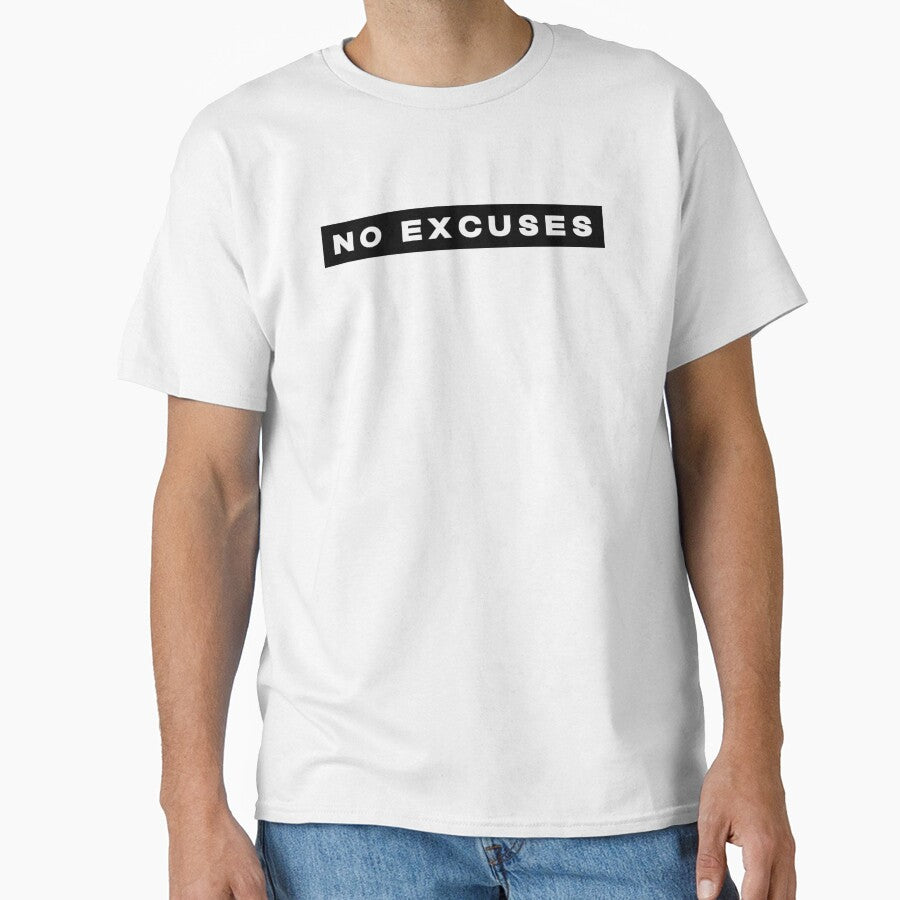 No Excuses Gym Motivational Quote by Jesticker