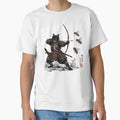 Neko Archer Bushido | Samurai Cat vs Bees | Vintage Japanese Ukiyo-e Cat Warrior by Natalia-Vlad