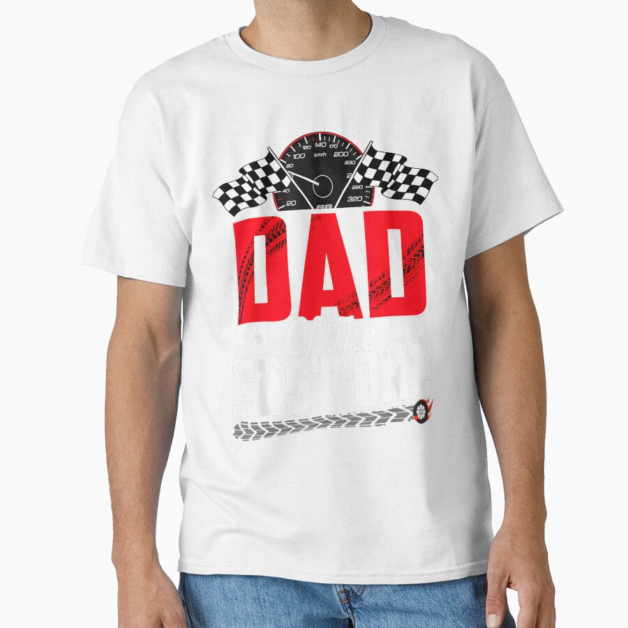 Racing Car Family Dad of The Fast One 1st Birthday Boy by GreggRoss