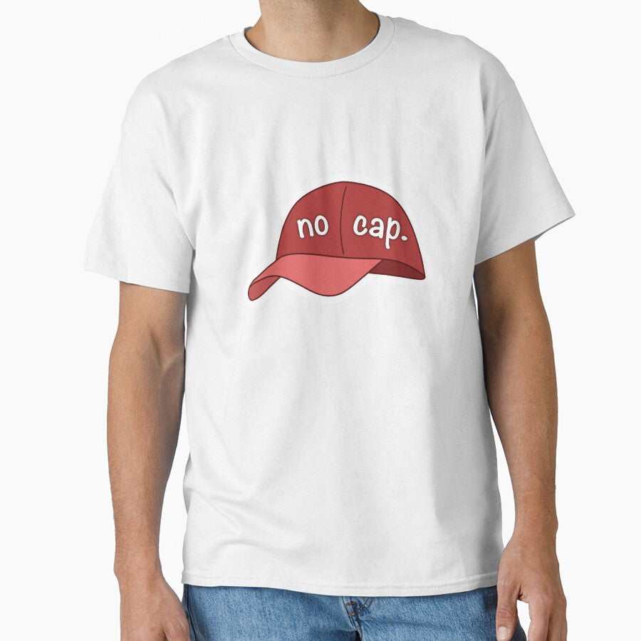 No Cap Gen Z Funny Slang Sticker Red by Splash-of-Ink