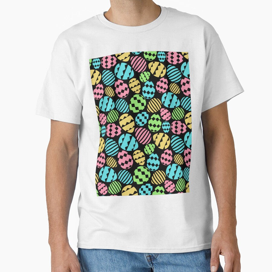 easter eggs colorful pattern by cutecrazytshirt