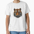 Wild Tiger Portrait – Minimalist Tiger Design by SpeedProduction