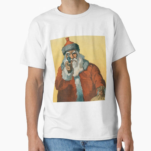 "Hands up!" Santa Claus Pointing a Handgun (1912) by Will Crawford by Designedbysm