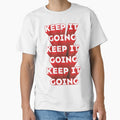 Keep It Going repeated 3D text red white by hockeng