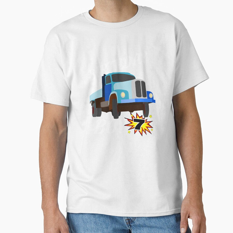 7 Years Old Birthday Design Truck GifDesign by drwigglebutts
