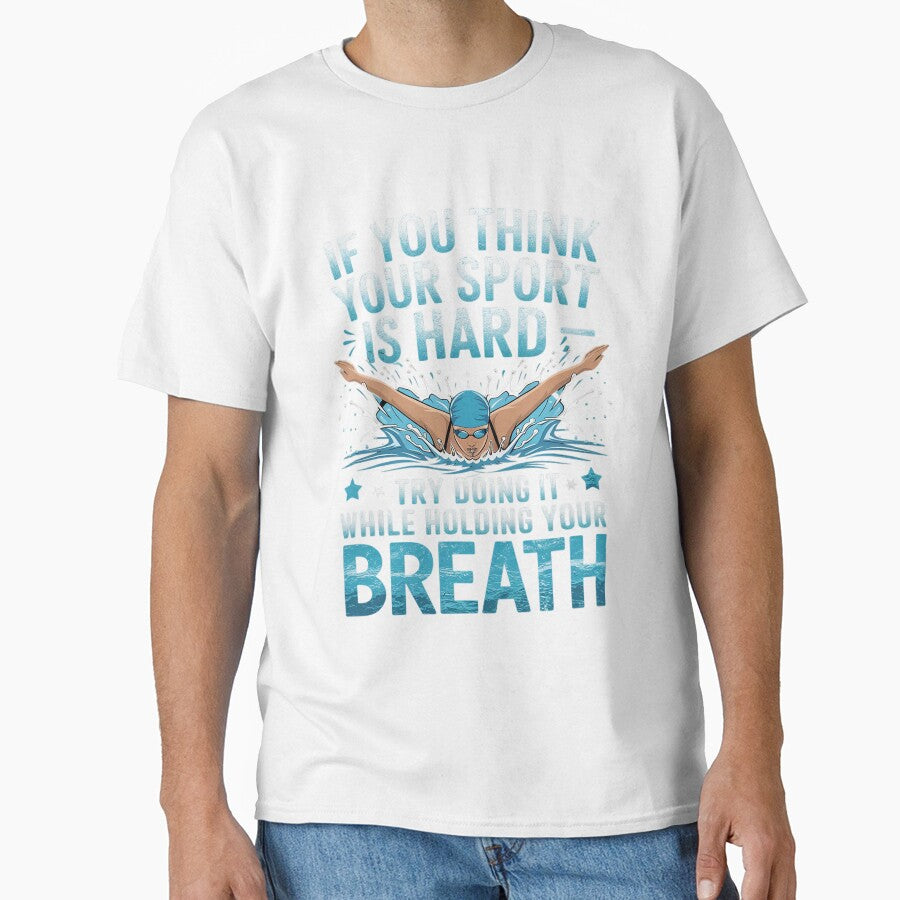 Sport Is Hard Fun Swimmer Swimming Coach Men Women by AvenStudioCo