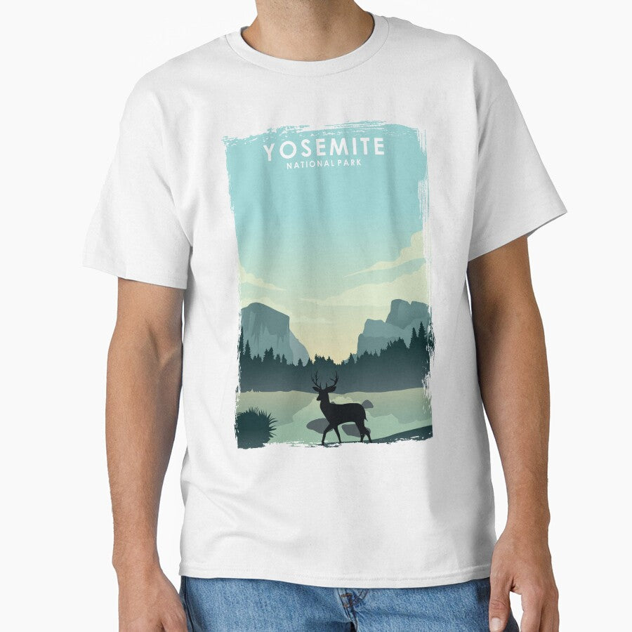 Yosemite National Park California Nature Travel Poster Print by Stadify