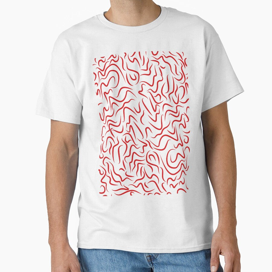 Groovy 70's patter aesthetic Red+ yellow by Ray Sánchez