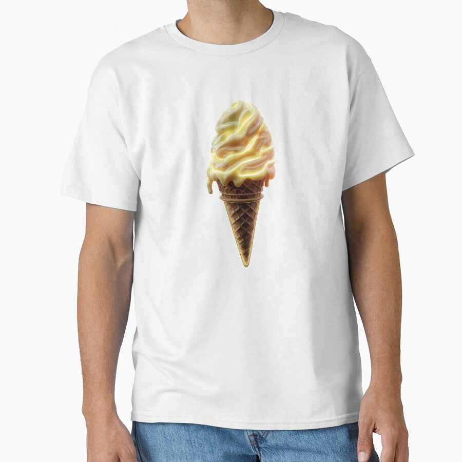Neon Lemon Ice Cream Glow Cone v2 by daila70