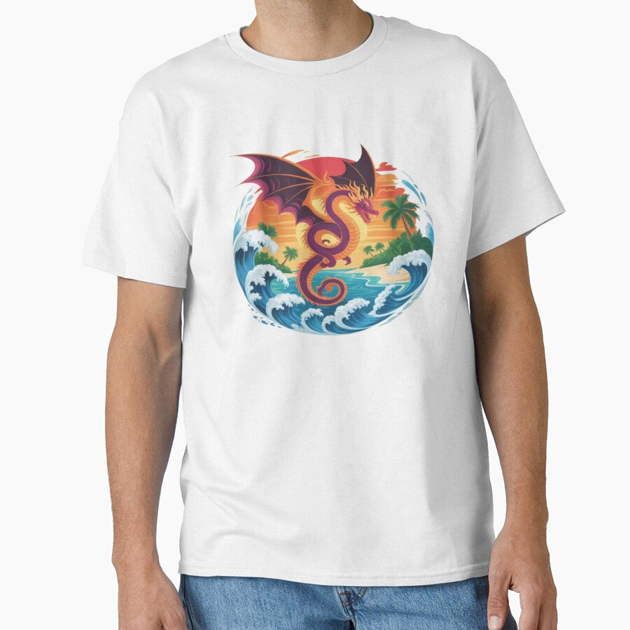 Tropical Dragon Island Sunset by DailySparks