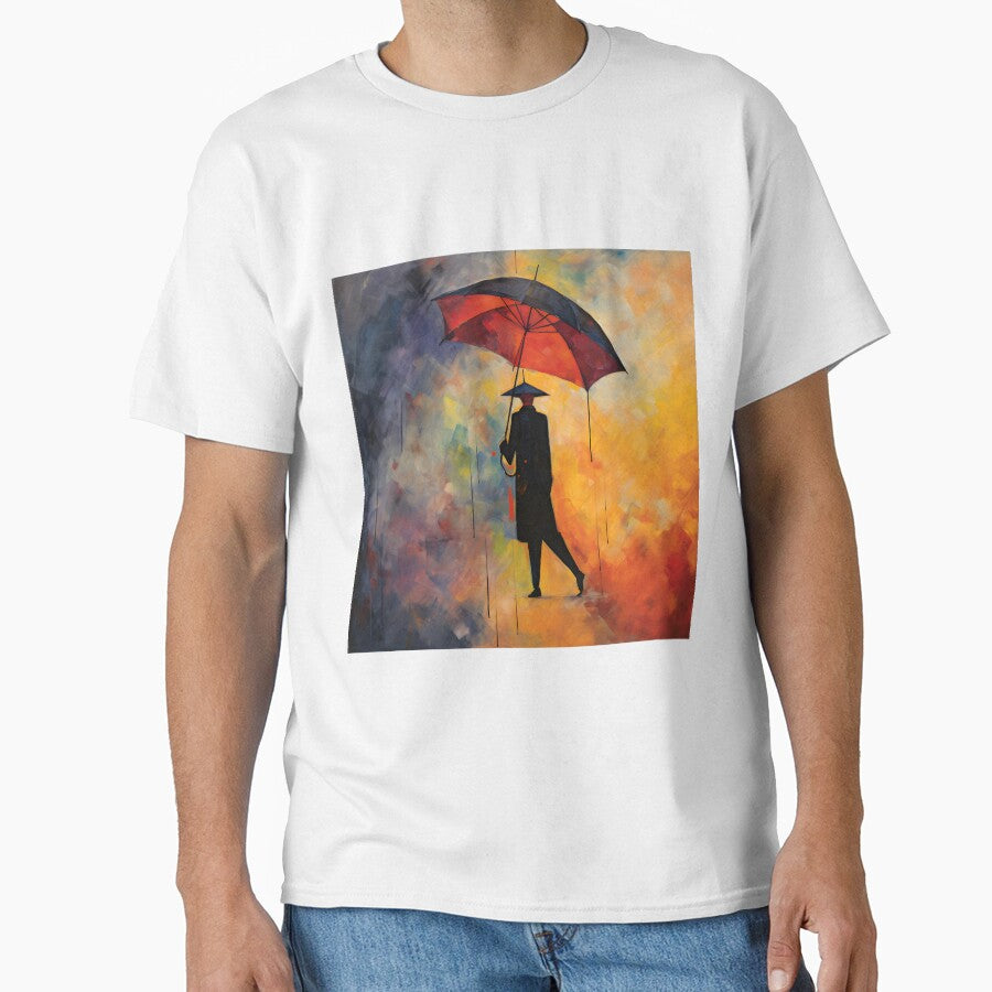 Romantic Man with Umbrella by KookyStudioArt