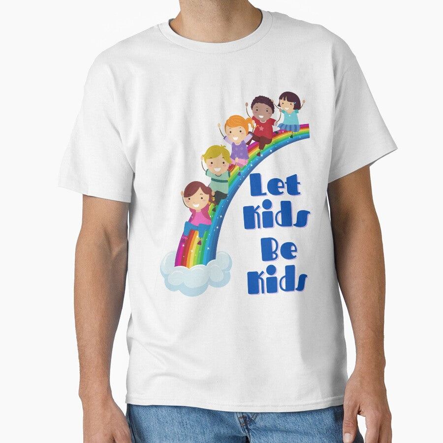 Let Kids Be Kids Rainbow Slide by stickers-custom