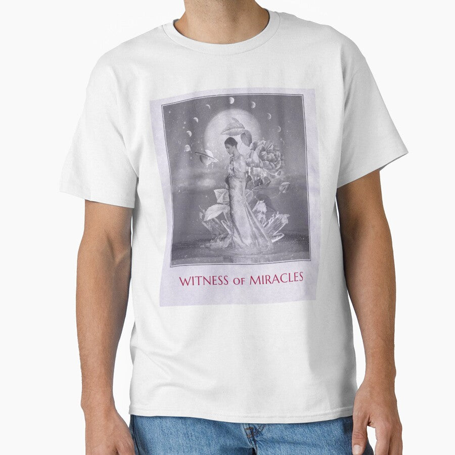Witness of Miracles – Faith Inspired Christian Quote T-Shirt | Inspirational Religious Gift | Spiritual Believer Shirt by Gerontar