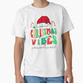 family christmas vibes 2023 groovy shirt, christmas santa crew matching xmas shirt by ZAIN JAMAL