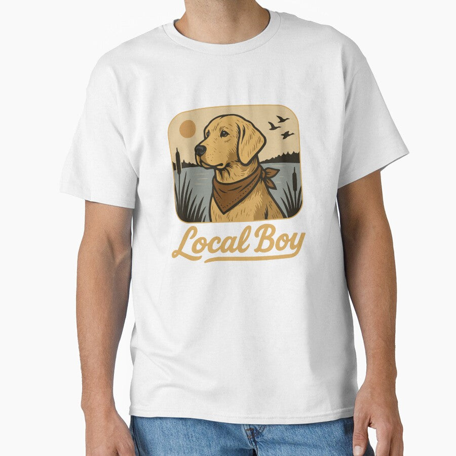 Local Boy Golden Retriever Labrador Hunting Dog Gold by Lichtisign