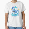 Make Waves Cute Baby Whale Ocean Stars Kawaii Design by Sharlo Shop