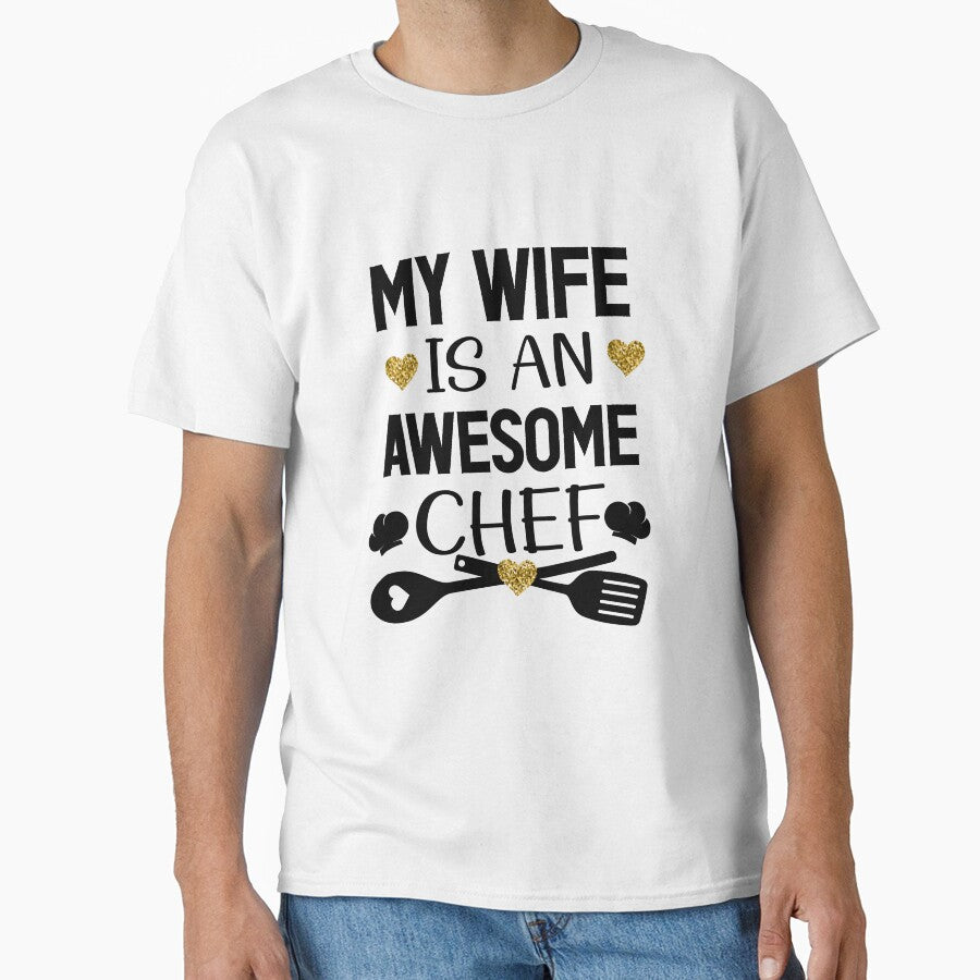 My Wife Is An Awesome Chef gag gift for wife by goodprints shop