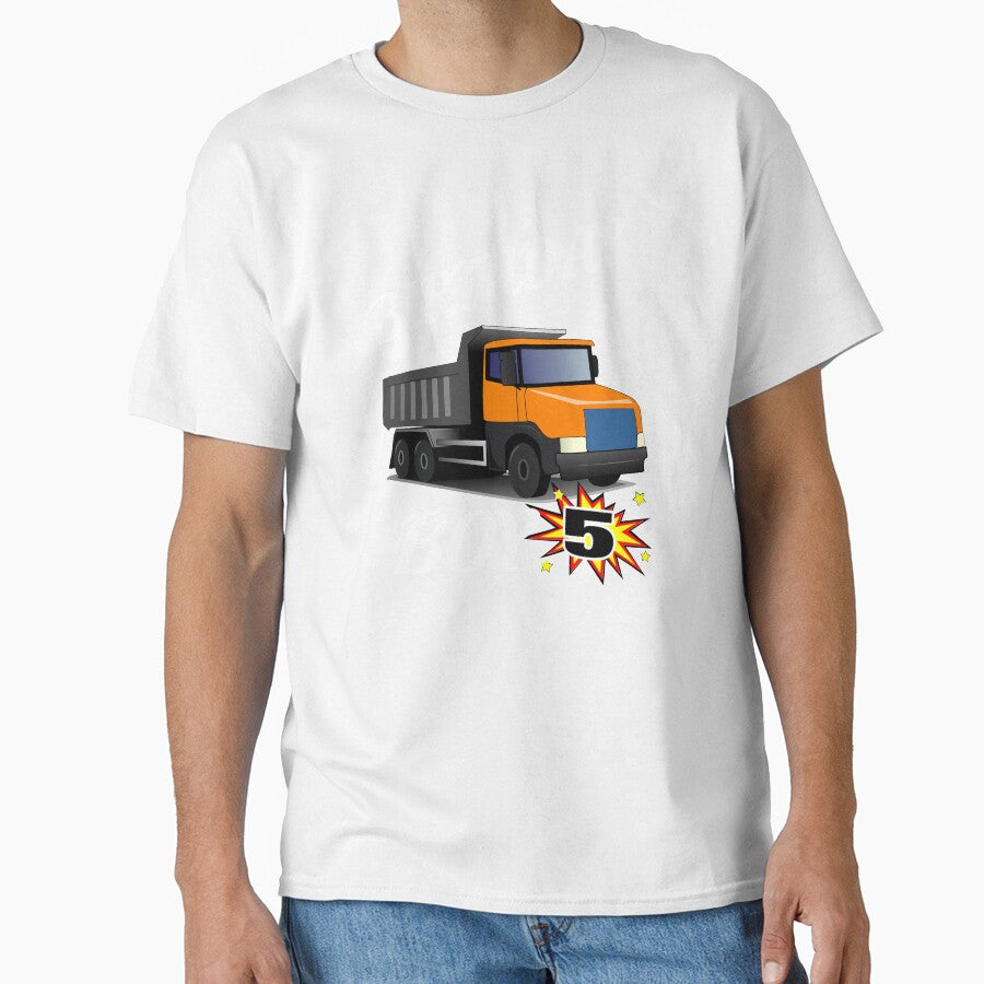 5 Years Old Birthday Design Dump Truck GifDesign by drwigglebutts