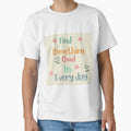 Findsomething good in everyday, inspirational life quote and cute floral design ( colour palette,color palete by Sanaura