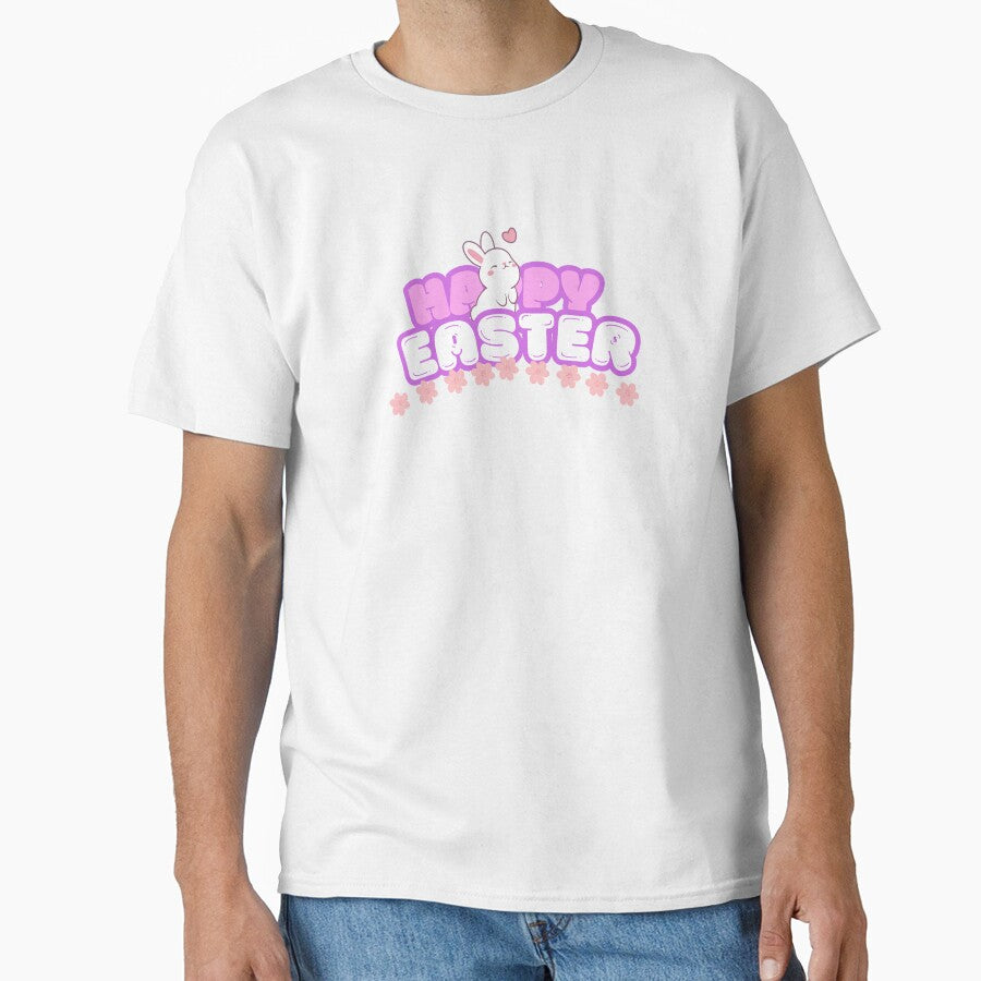 Happy Easter Unisex Tee, Cute Easter T-Shirt, Spring Celebration Apparel, Easter Gift, Casual Spring Wear, Easter Bunny Design by gfprintondemand