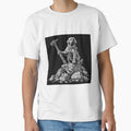 Brave Shaggy Dog with Hammer Black and White Fantasy Art by inkoutninja