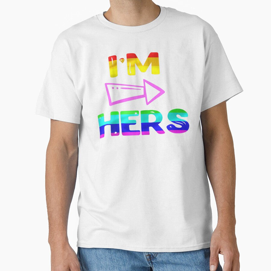 Lesbian Couple  Im Hers Matching Shes Mine Lgbt by HandAli