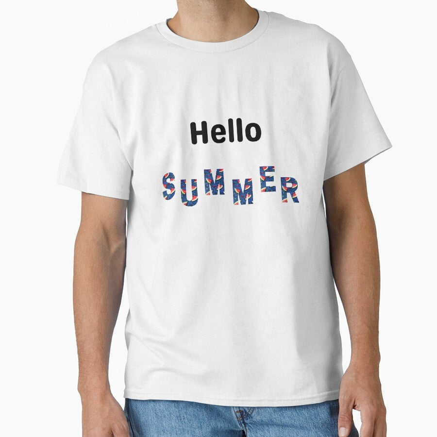 Hello Summer - Funny and cute T-Shirts Quotes by Designspot2020