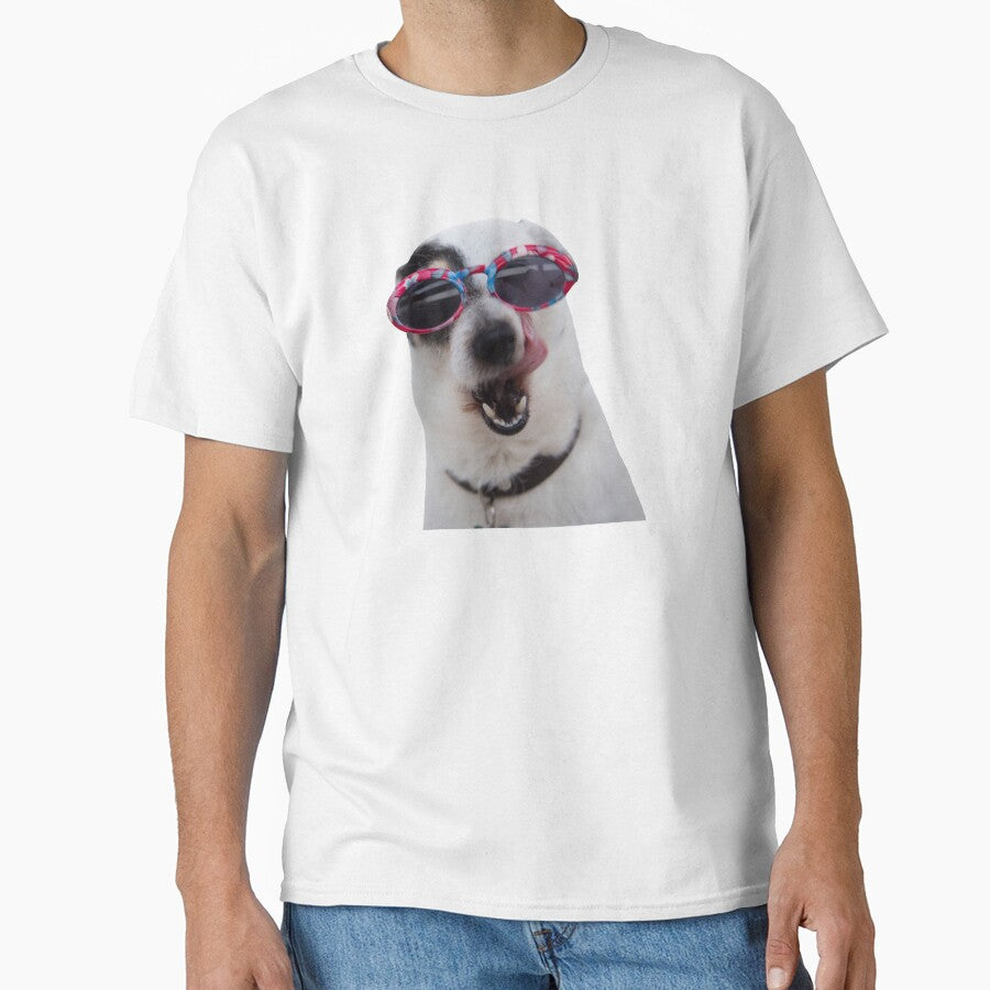 Stylish Funny Dog (Red BG) by FilipeFerreira