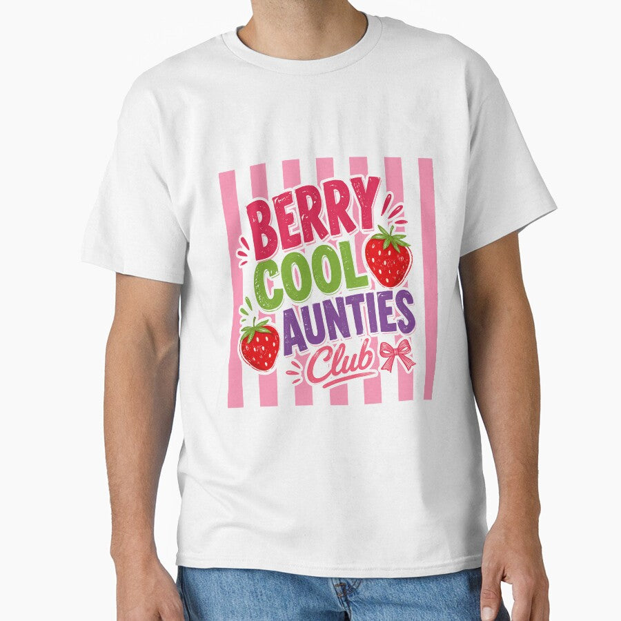 Berry Cool Aunties Club Strawberry Family Gift For Auntie by SkeletonsDanger