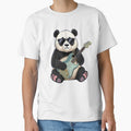 Panda Guitar Cool Illustration | Sunglasses Panda Playing Electric Guitar | Chill Music Design by ColorSplash123