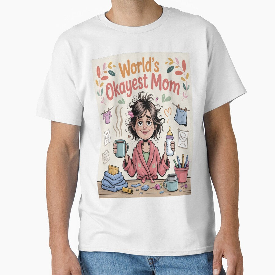 World's Okayest Mom Funny Mother's Day by Midnight Veil Designs