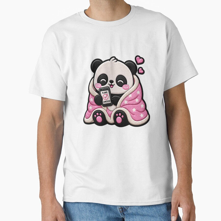 Cancel Plans Panda Embroidery Patch Cute Kawaii by ColorSplash123