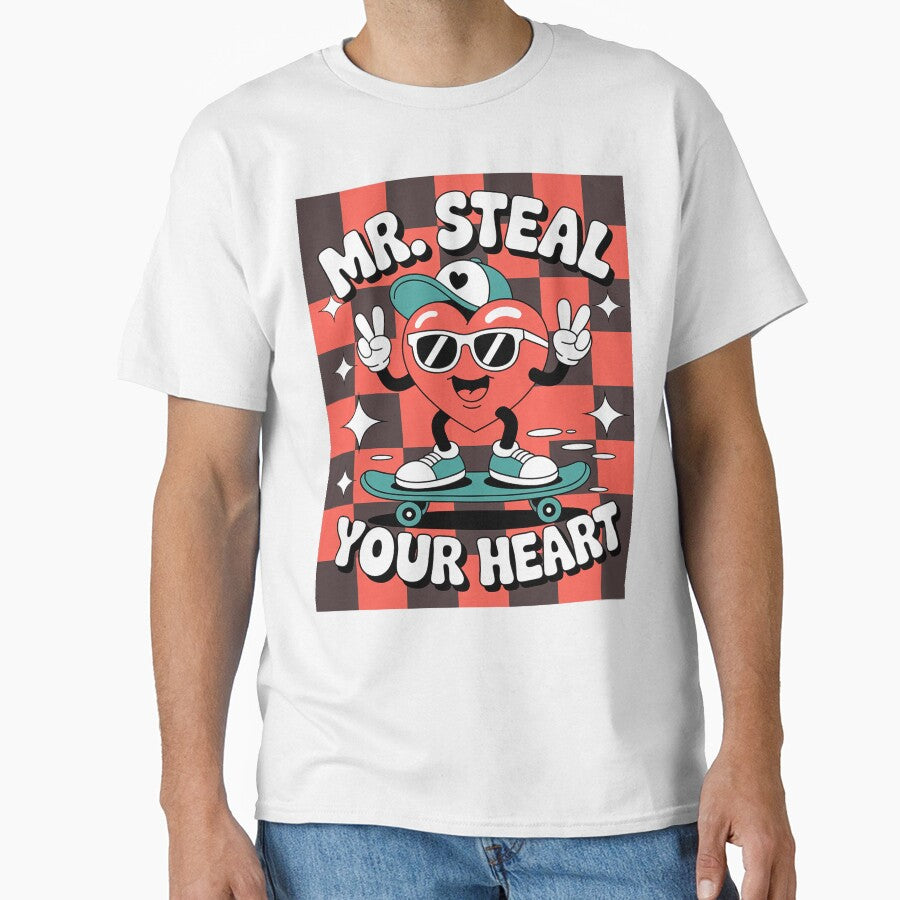 Mr Steal Your Heart for Boys Toddlers Valentine's Day Kids by fferomananul