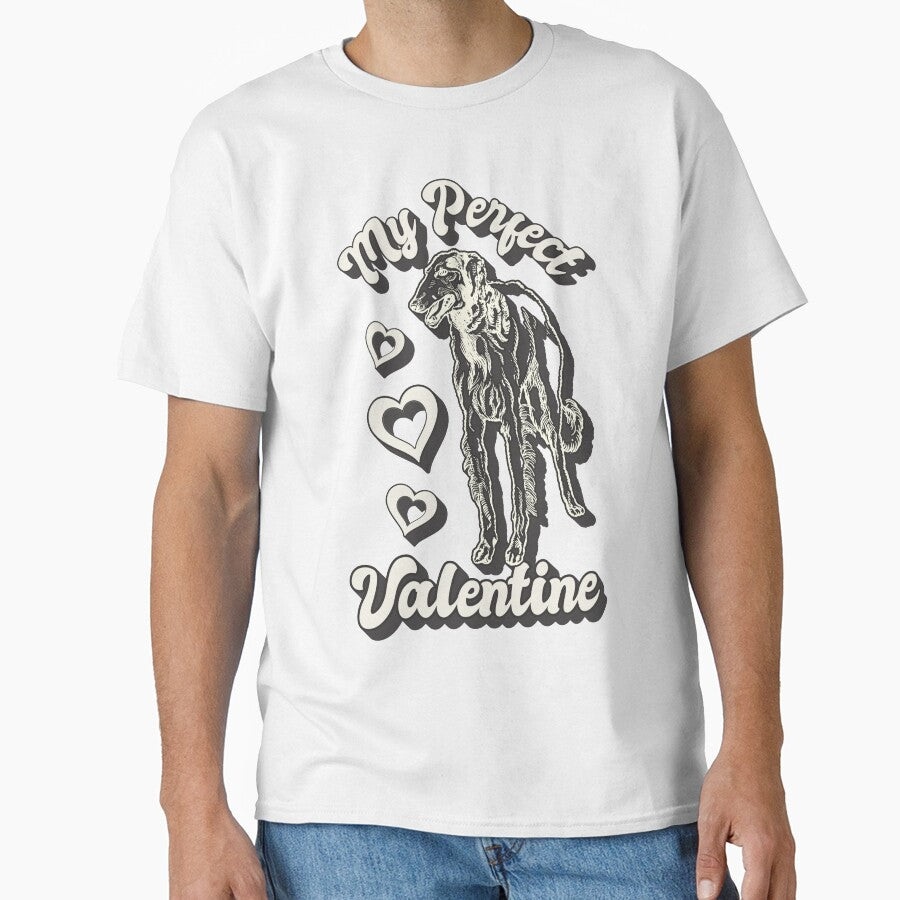 My Perfect Hound Valentine, Fun Valentines Design For Dog Animal Lovers by TrulyEpoque