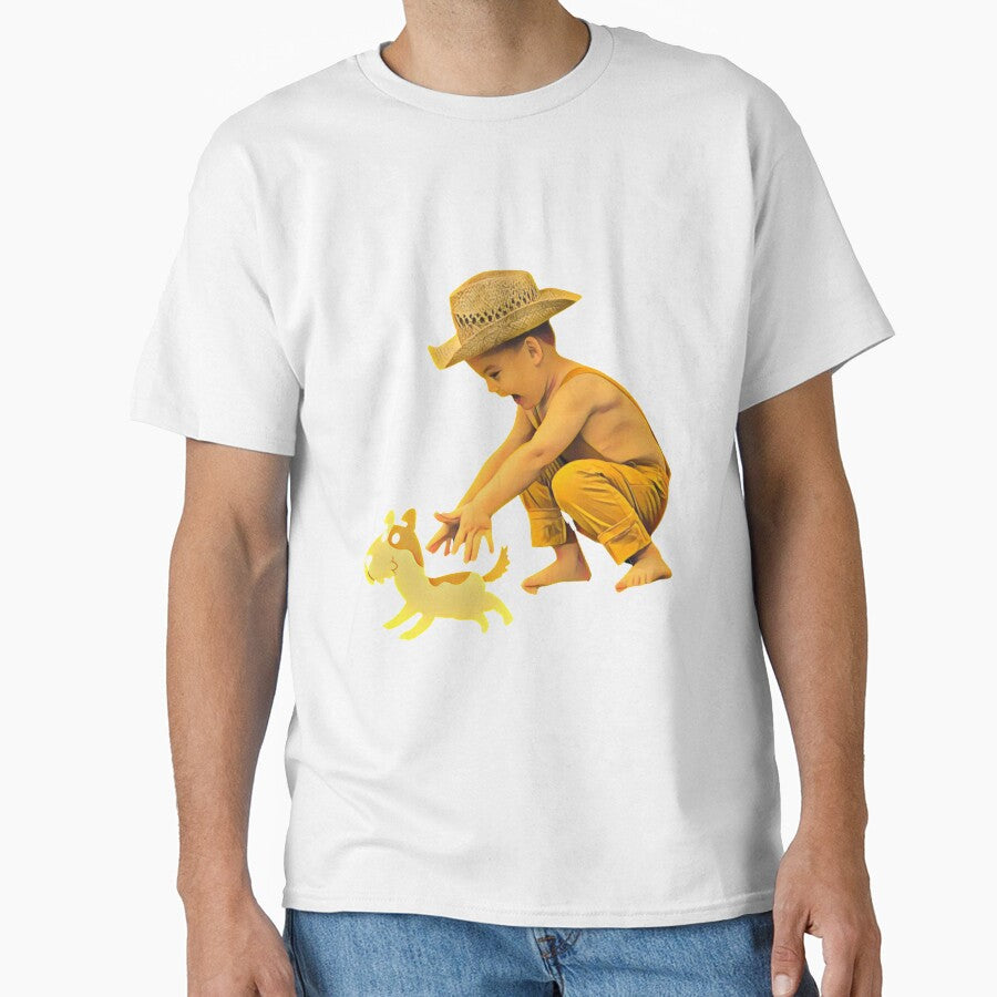 Baby Chasing a Dog by BestStickers-