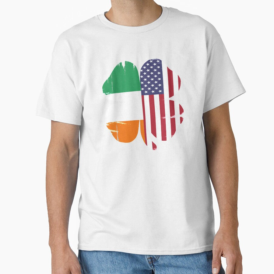 Shamrock american Flag st patricks day gifts by Kasantimo