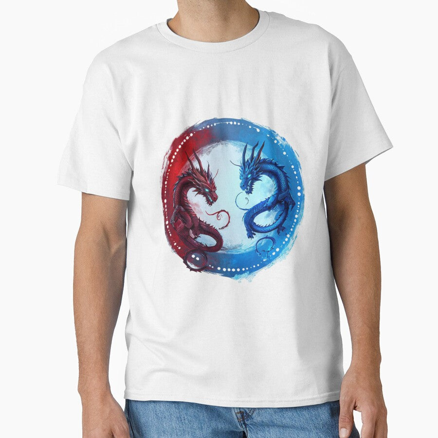 Red And Blue Dragons by Aise06