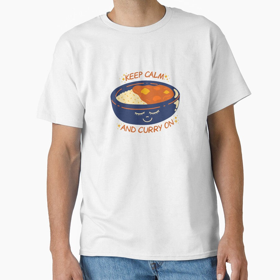 Funny Indian Curry Pun - Keep Calm and Curry On by greenoriginals