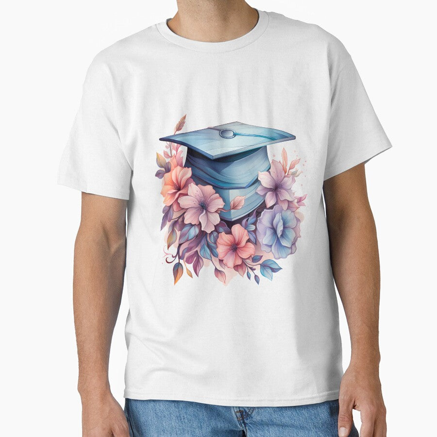 Floral graduation cap by PawsandPages