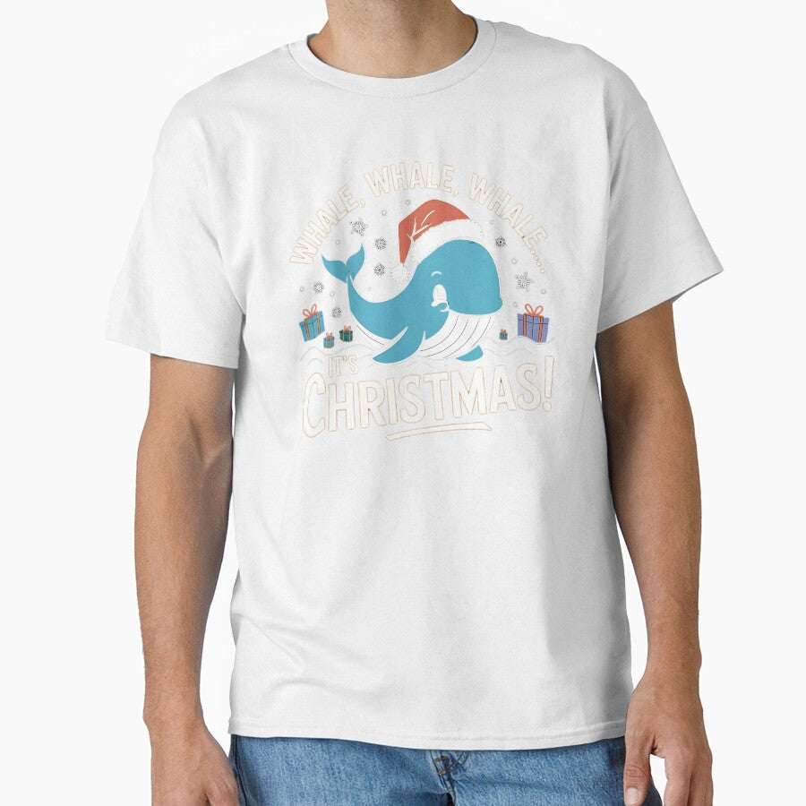 Whale, Whale, Whale It's Christmas Funny Gifts for Christmas by KedzikDesigns