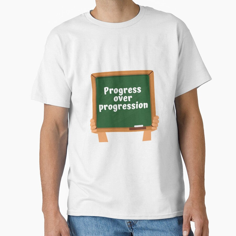 Motivational Progress Over Perfection Back To School Teacher by Water Flick