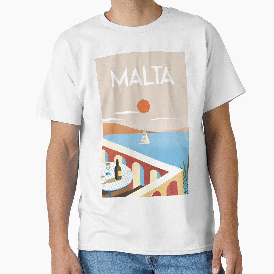 Malta travel poster by Arctic frame studio