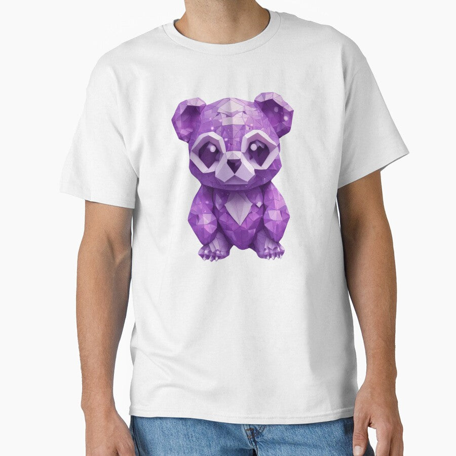 Cute Purple Geometric Panda by pUNKnown