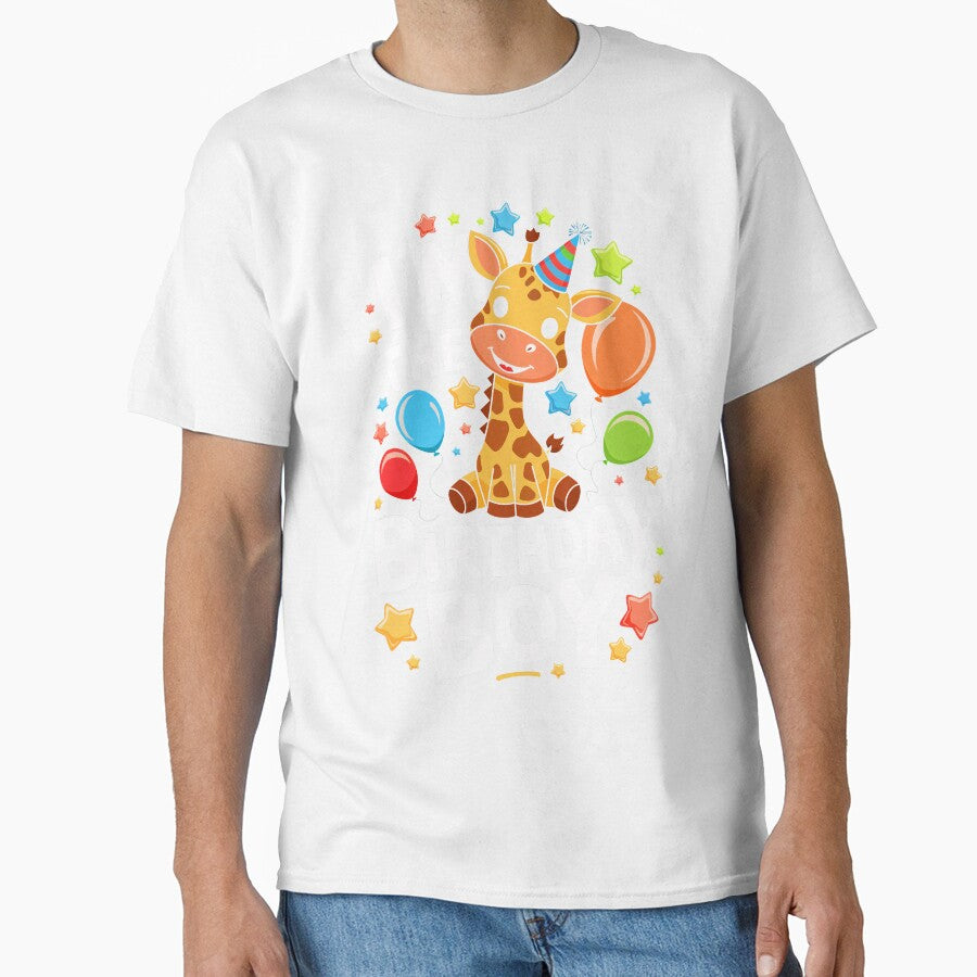 Funny Giraffe Birthday Boy Bday Boys Girls Kids by rafaeltto