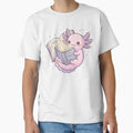 Kawaii Axolotl Reading Magic Stories by Visual Dept.