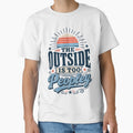 The Outside Is Too Peopley Retro Typography by PukekoTeesNZ