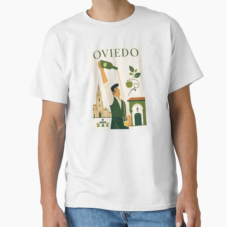 Oviedo Asturian Cider Travel Poster by Beyond Destinations