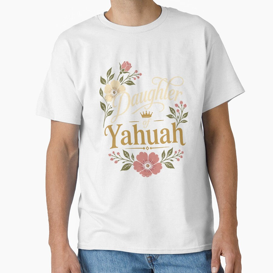 Daughter of Yahuah Floral Faith Set Apart Woman Spiritual Gift by kiralynstration